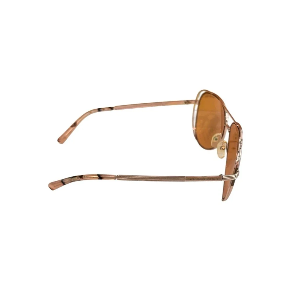 Michael Kors Sunglasses MK1024 Lai Aviator Rose Gold Mirrored Lens 58mm Case